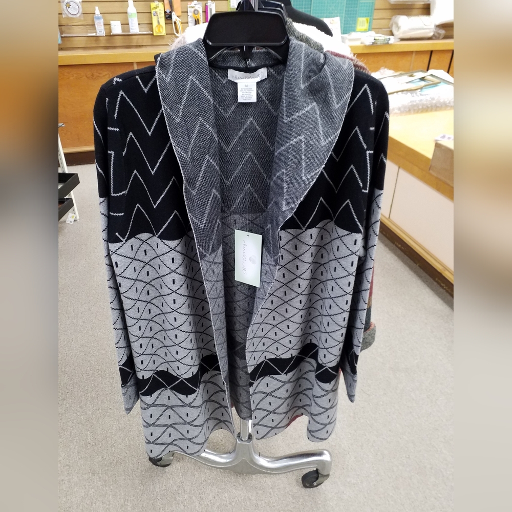Hooded cardigan sweater jacket